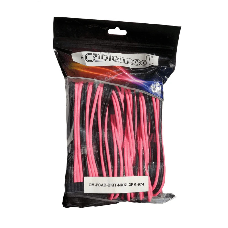 CableMod - ModMesh PRO Cable Extension Kit - 974 Edition - Black/Pink - كابل